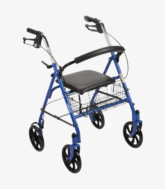 Extra Wide Stand Up Aluminium Walker Rollator in Dubai UAE
