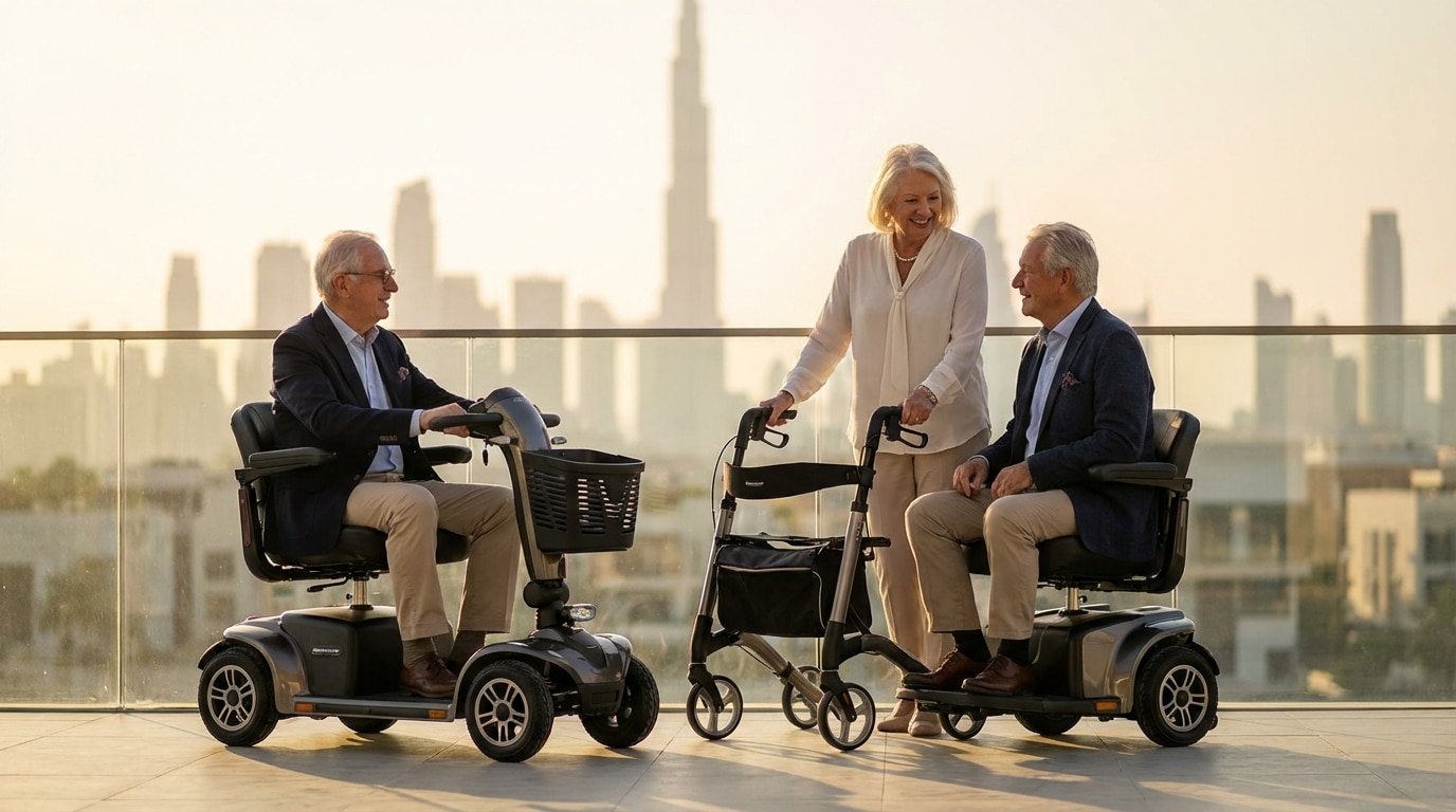 mobility equipment rental Dubai elderly